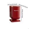 Press Type Trash Can Garbage Container Bin for Toilet Office Bedroom Red