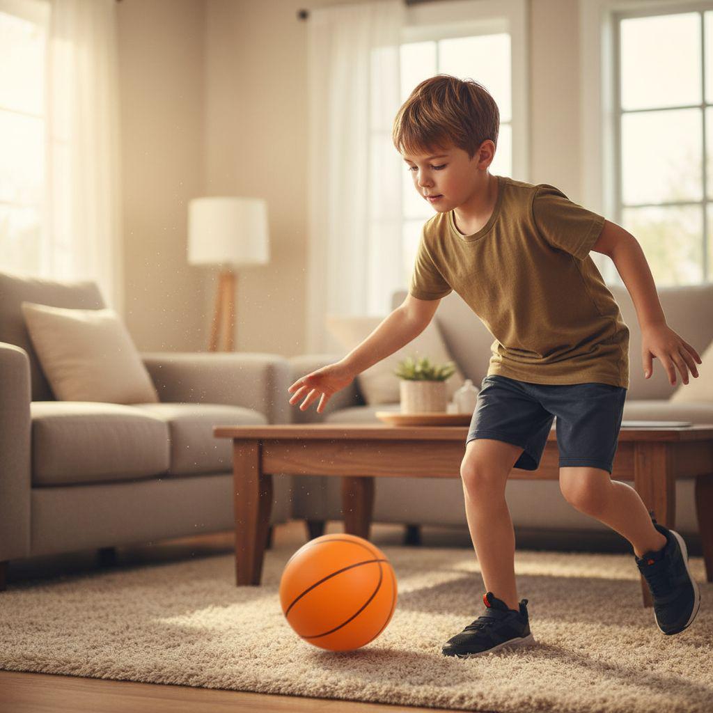 Indoor Silent Weighted Basketball for Kids & Adults - Custom Logo Option