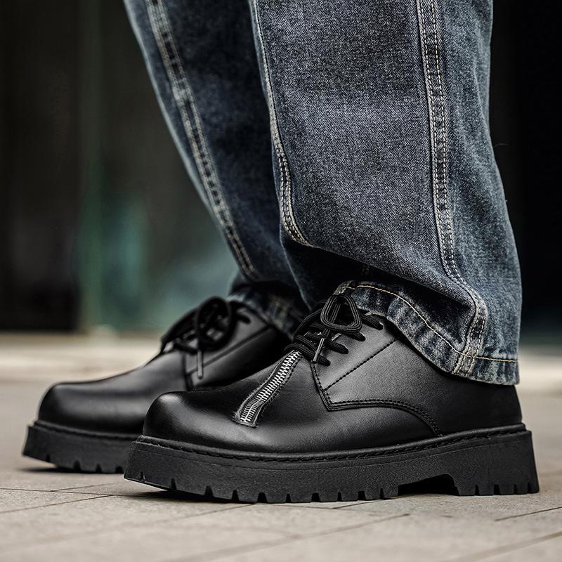 British Platform Casual Leather Shoes Derby Shoes