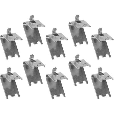 10Pcs Refrigerator Shelf Clips Stainless Steel Cooler Shelf Brace Freezer Rack Clip Support Hooks Metal Refrigerator Clamp Hooks