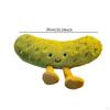 Cute Pickle Stuffed Animal Vegetable Toy Doll for Friends Coworkers Children 15cm