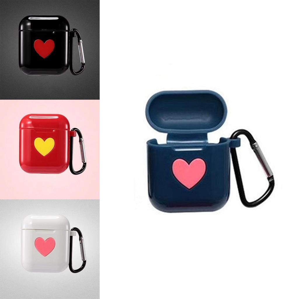 Love Heart Protective Bag Cover For Airpods Made Of Soft Skin-friendly Silicone