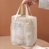 Fashionable Casual Mesh Makeup Bag Large Capacity Handheld Multifunctional Partition Travel Grooming And Storage Bag