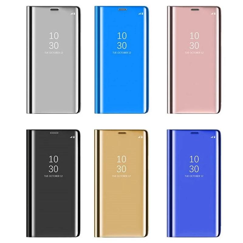 Luxury Smart Mirror Case For Huawei Honor Magic 6 5 Lite X9A X8B X7B Coque For Honor 70 50 20 10 Leather Flip Holder Phone Cover