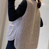 Women's 2024 Autumn/Winter Lambswool Plush Vest - Korean Style Versatile Outerwear Gilet.