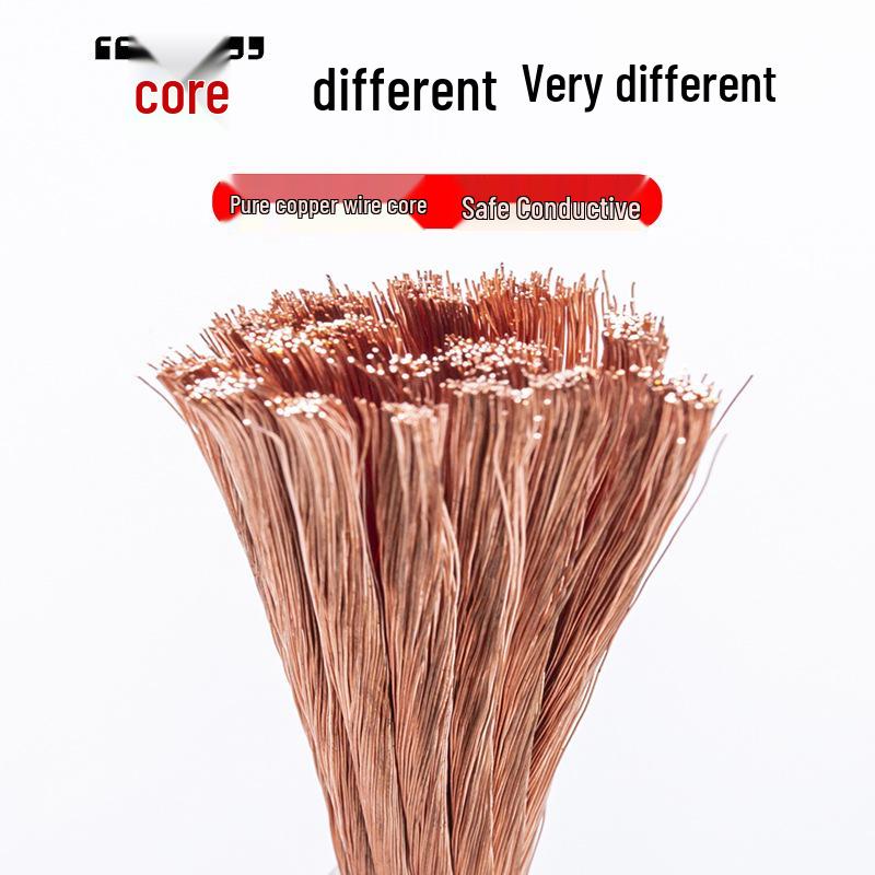 25 Sq. Pure Copper Ground Wire: High/Low Voltage Welding & Battery Jump Start Cable