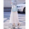 Women's French Sweet Hollow A-line Midi Skirt