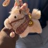 Cute Year Of The Horse Mascot Flying Pony Keychain With Wings Plush Toy For Children
