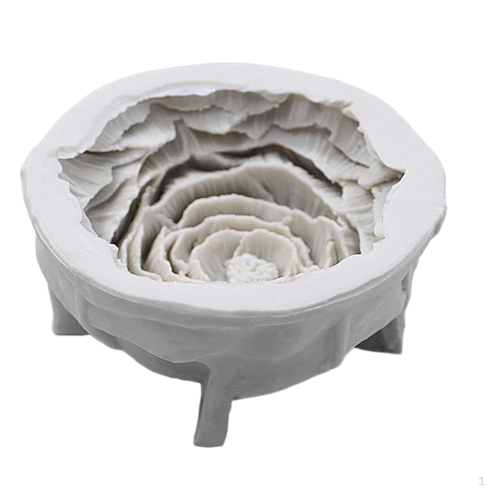 

Peony Flower Model Silicone Polymer Clay Durable DIY Aromatherapy Gypsum for