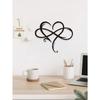 Gothic Heart Metal Wall Art Dark Romance Infinity Decor Halloween Christmas Gift