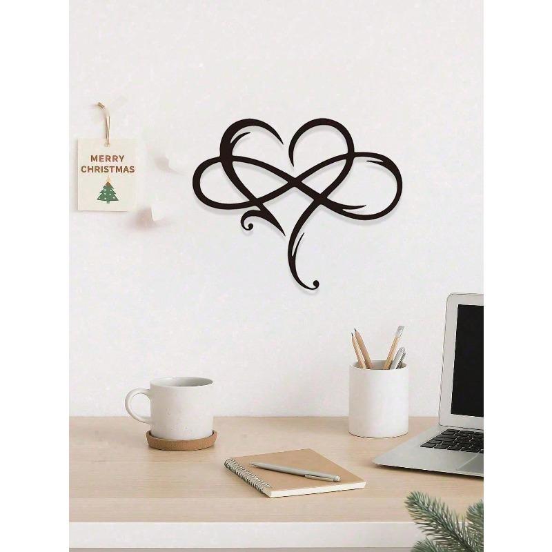 Gothic Heart Metal Wall Art Dark Romance Infinity Decor Halloween Christmas Gift