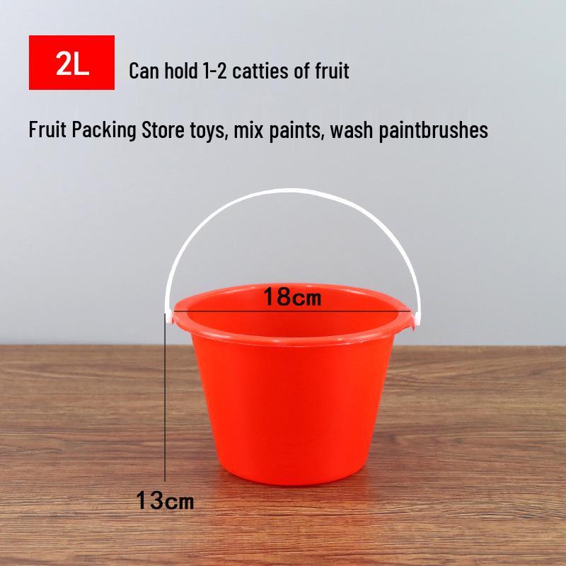 

Portable White Paint Mixing Bucket for Art & Brush Washing