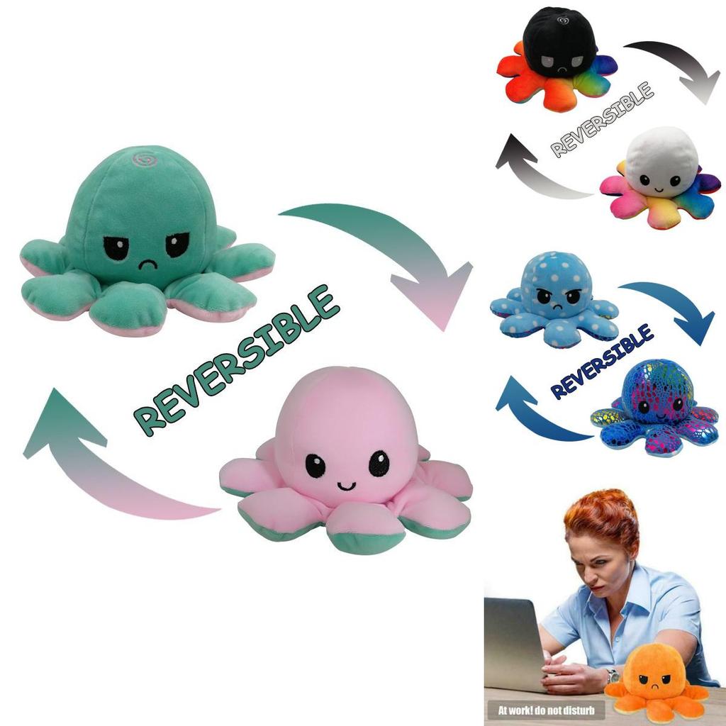 Lifelike Double-sided Octopus Stuffed Animal Perfect For Playtime Adventures