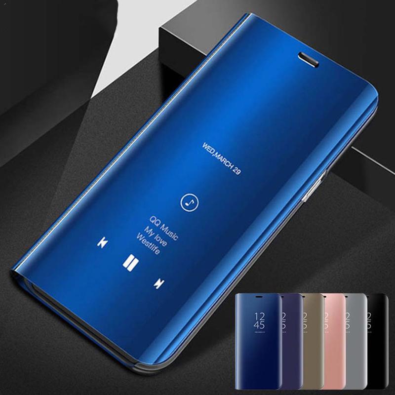 Per Samsung Galaxy A22 A32 Custodia Lusso Pelle Specchio Intelligente Flip Stand Copertura Posteriore Per Samsung Galaxy M32 A52 A72 Custodie per Telefono