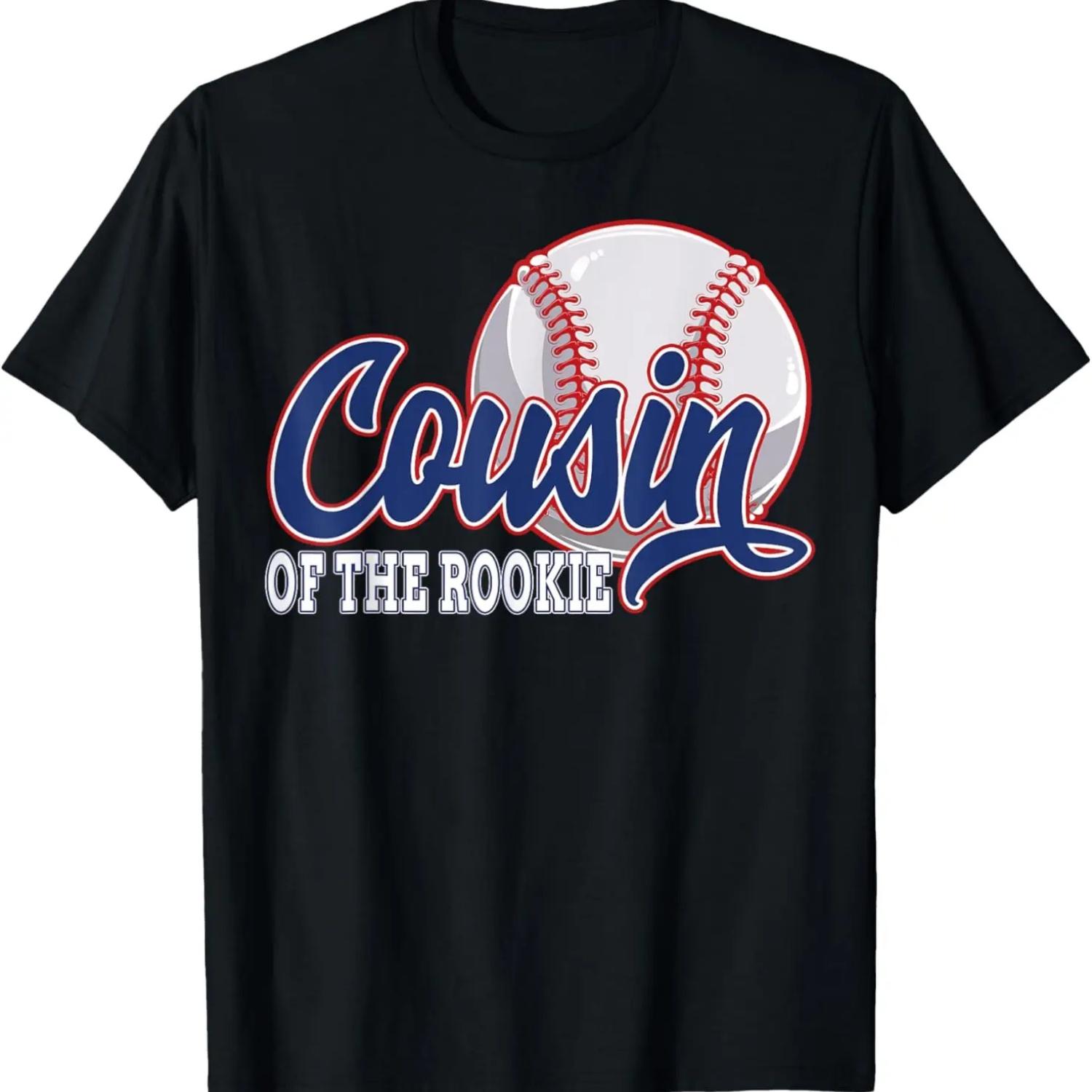 

Cousin Of The Rookie Baseball Birthday Funny Baseball Theme T-Shirt XXXXXL чорний