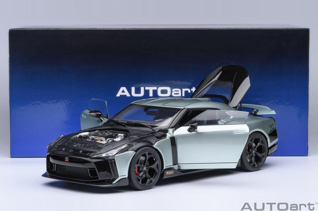 AUTOart Scale Nissan by ITALDESIGN Finished Model 77512 1/18 GT-R50 (Metallic Green/Black)