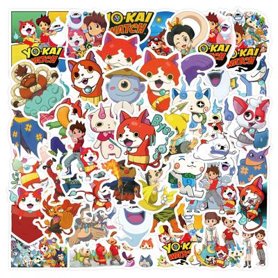 60 Novos Adesivos Doodle de Yokai Watch Decorativos para Caderno Mala Adesivos de Desenho Animado