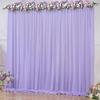 1 Panel Chiffon Backdrop Curtains, Wrinkle-Free Sheer Chiffon Fabric Curtain Drapes Wedding Ceremony Arch Party Stage Decor