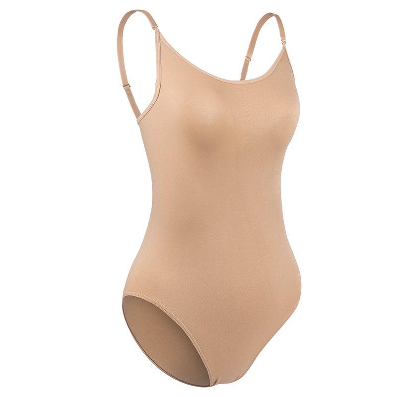 

Женский телесного цвета купальник-майка для балета и гимнастики - Невидимая тренировочная одежда 8A12 хаки