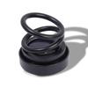 Car Solar Powered Air Freshener Ornament RV Truck Rotating Dual-ring Vision Levitation Aromatherapy with Wooden Fragrance Tablet