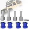 RC Extension Wheel Hex Hub Driver Adapter Fit for D90 AX10 CC01 SCX10 F350Blue
