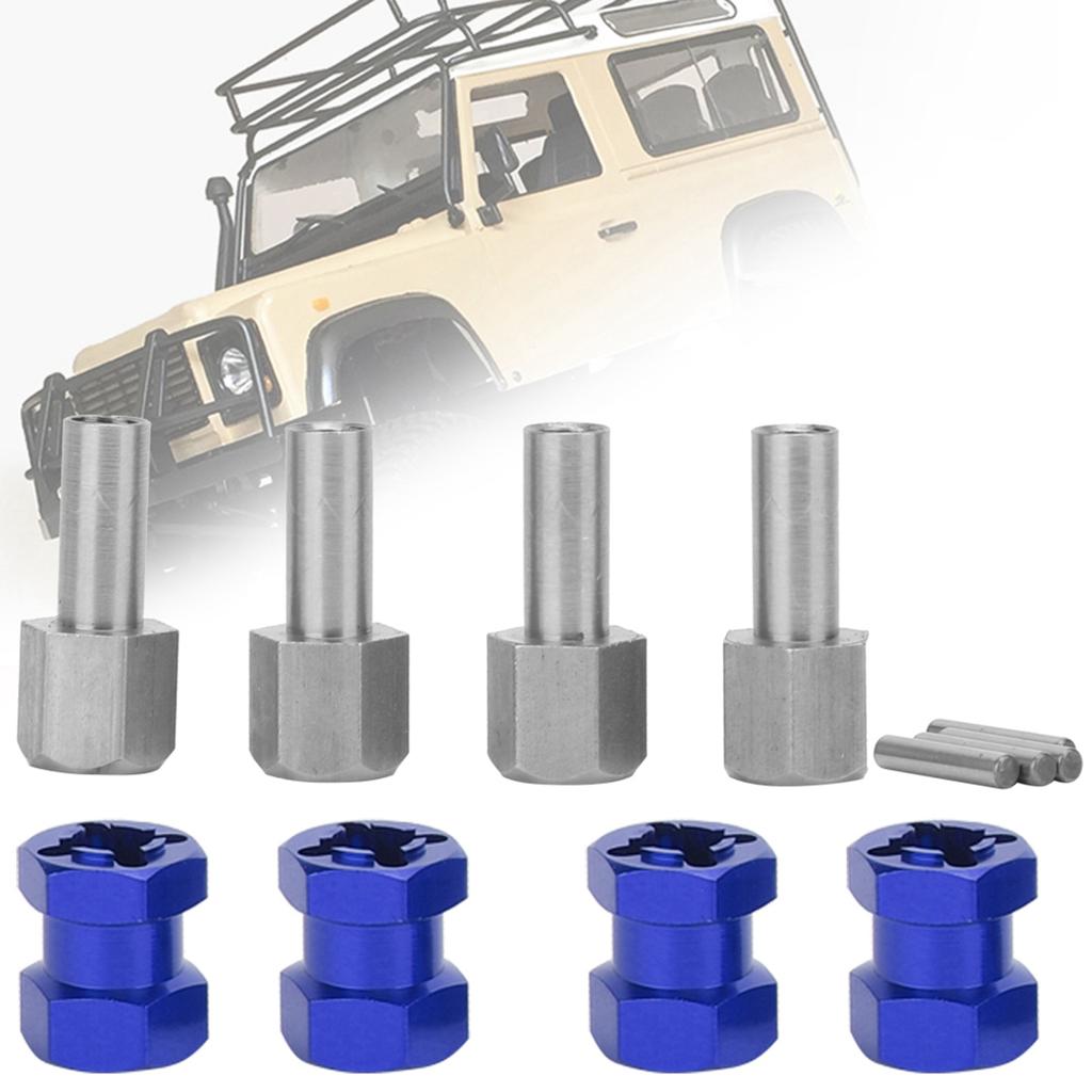 RC Extension Wheel Hex Hub Driver Adapter Fit for D90 AX10 CC01 SCX10 F350Blue