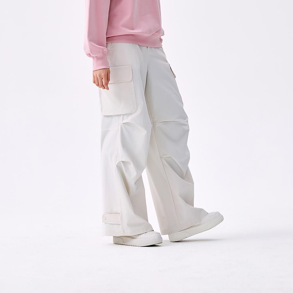 New MLB New York Yankees Cargo Pants Women's Cream White 3FWPB0151-50CRM