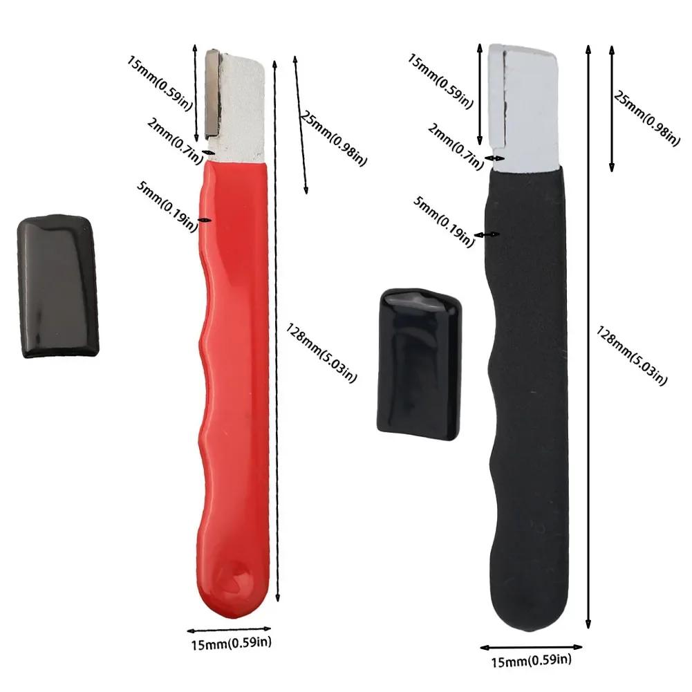 2pcs Pruning Sharpening Stone Scissors Sharpener Blade Grinding For Pruning Scissors Hand Tools Metal Mini With Lid Pocket