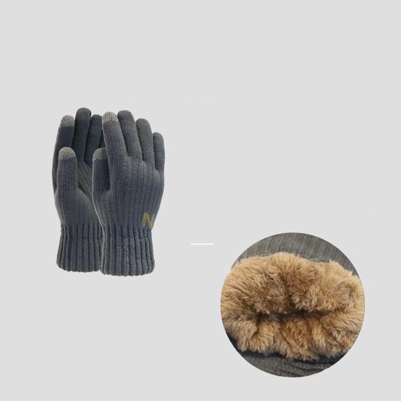 Winter Verdickte Plüsch Strickhandschuhe Touchscreen Fahrhandschuhe Outdoor Kältefest Warme Handschuhe
