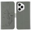 For Honor 400 Pro 5G (Global) Case Feather Imprint PU Leather Wallet Phone Cover