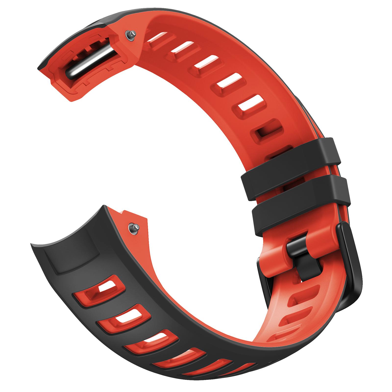 

Silicone Watch Band for Garmin Instinct/Esports/Solar/Tide/Tactical Dual Color Smartwatch Replacement Strap B