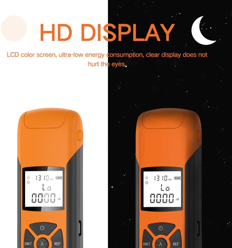 G10 High Precision Optical Power Meter FTTH Fiber Optic Power Meter with Flash Light OPM FC/SC/ST Rechargeable Battery