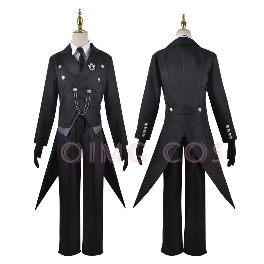 Sebastian Michaelis Cosplay Kostým Black Butler Dospělý Karnevalová Uniforma Paruka Anime Halloween Party Kostýmy Maškarní Dámská Hra