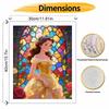 Disney princess stained glass oil painting hand painting coloring painting handmade diy home decoration gift