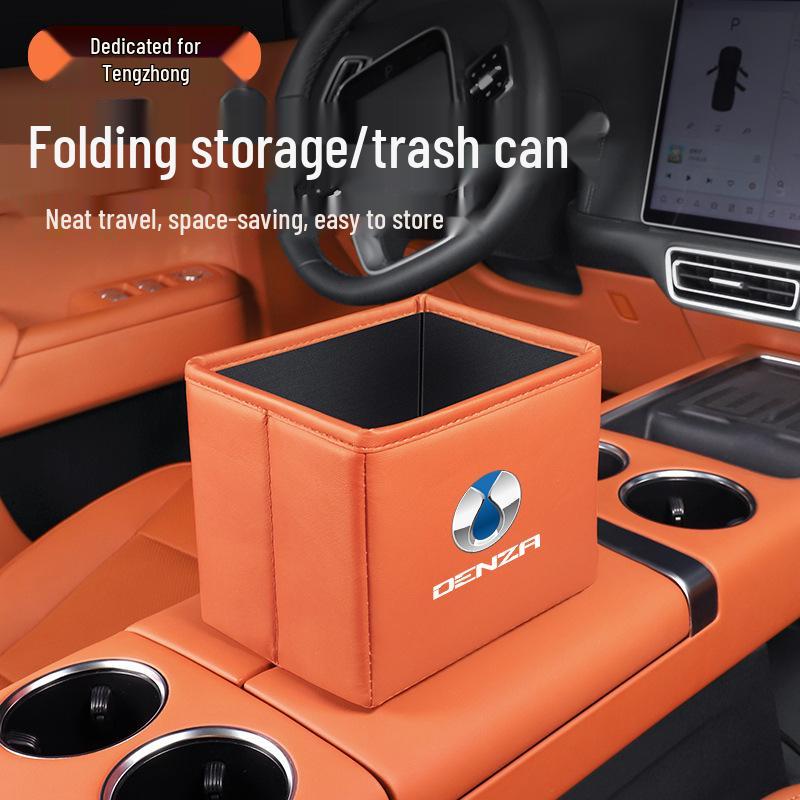 Multi-Functional Storage Box & Folding Trash Can for Denza D9/N9/Z9gt/N8L/N7 Cars