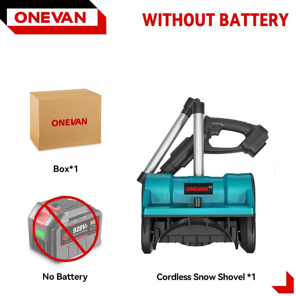 Balayeuse à neige électrique sans balais 3000W 300mm sans fil Chasse-neige Pelle Nettoyage de rue Jardin Outil électrique Pour batterie Makita 18V Broche