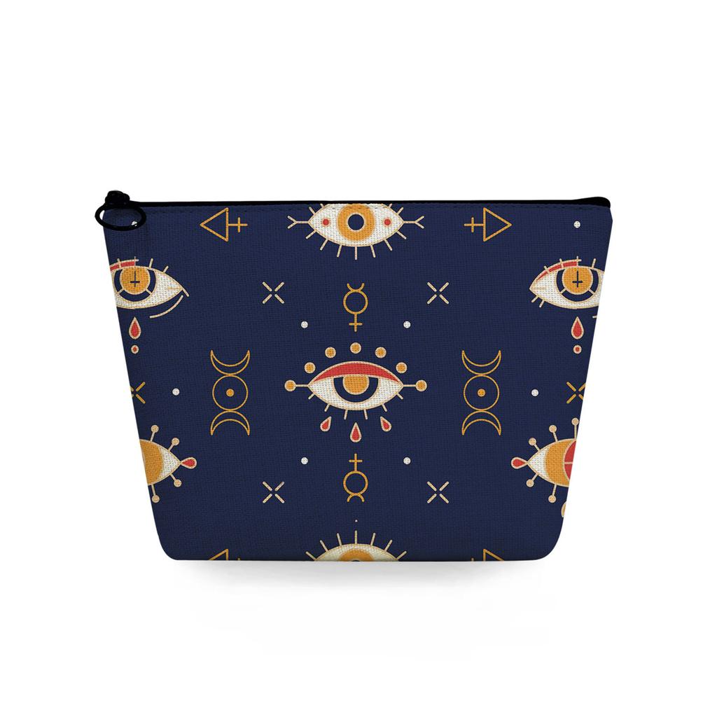 Women  Eye Print Cosmetic Bag Toiletries Organize Travel Storage Case  6775