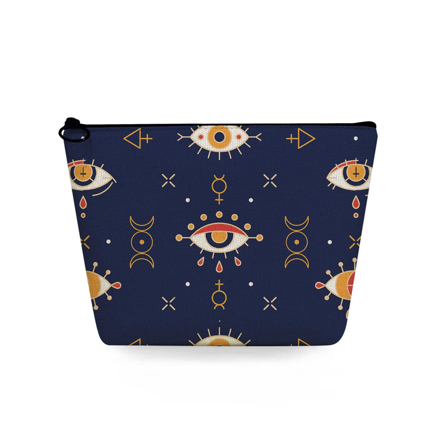 

Women Eye Print Cosmetic Bag Toiletries Organize Travel Storage Case 6775