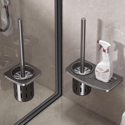 Toilet Brush Wall Rack Household No Dead Ends Washing Toilet Brush Bathroom Toilet Toilet Toilet Cleaning Artifact Rack