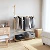 VidaXL Porte-vêtements avec crochets et roulettes 100x35x157 cm bambou, porte-manteau, porte-manteau avec étagère, 4008915