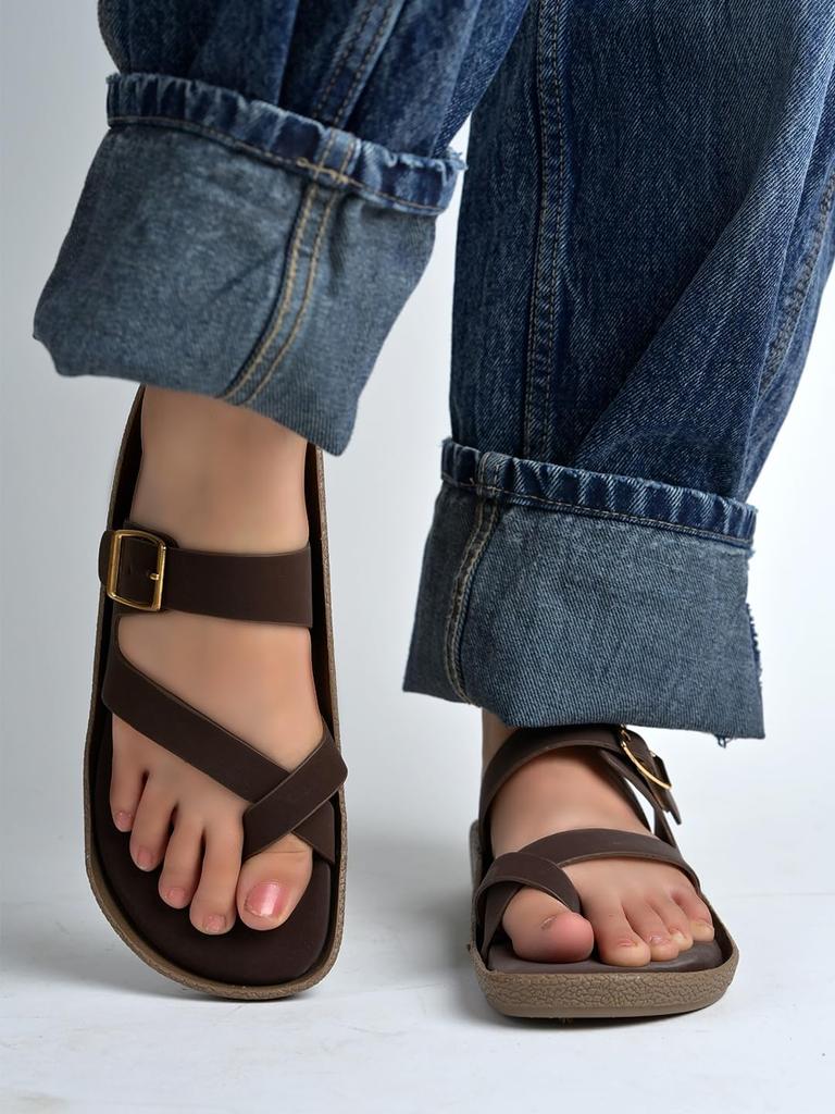 Shoetopia Women Premium Stylish Comfortable Casual Sandals | Lightweight Anti-Slip Sole Outdoor | Strong Grip Sole Durable Everyday Footwear