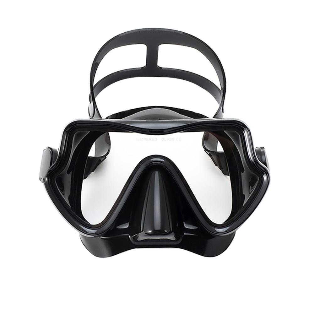 

Новые очки для дайвинга с большой оправой, полностью сухая силиконовая маска для снорклинга average size