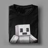 Herren T-Shirt Geist Videospieler Pixel Halloween Creepers Lustiges Baumwoll-T-Shirt Kurzarm T-Shirt Rundhals Kleidung Grafik
