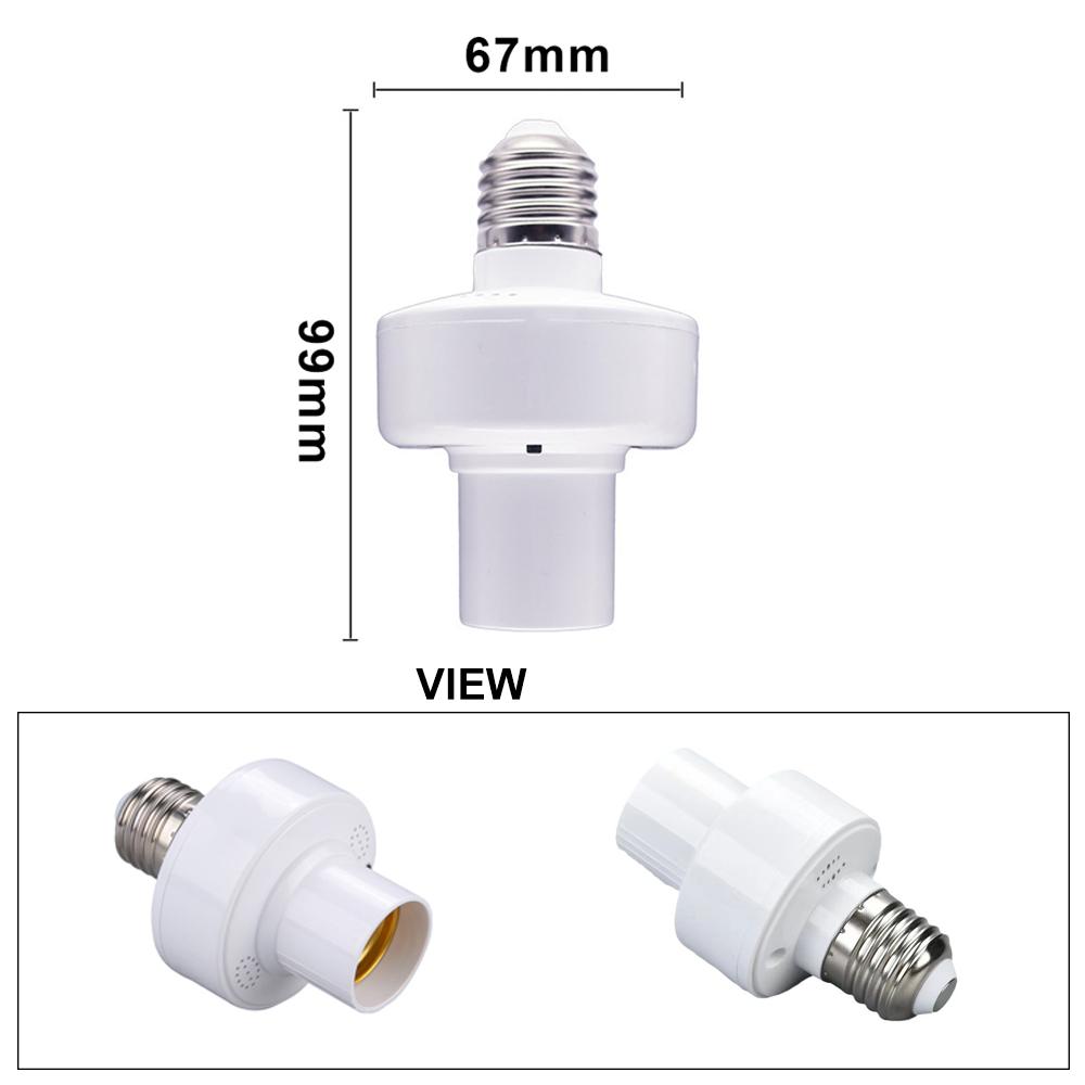 Tuya Zigbee Smart Lamp Socket Switch E27 Bulb Holder Adapter Smart Life APP Timer Voice Control Works with Alexa Google Home Z2M