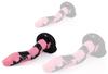 Cobra Snake Dildo M 22 X 6cm Black-Pink - Unicorny - Unusual Dildos