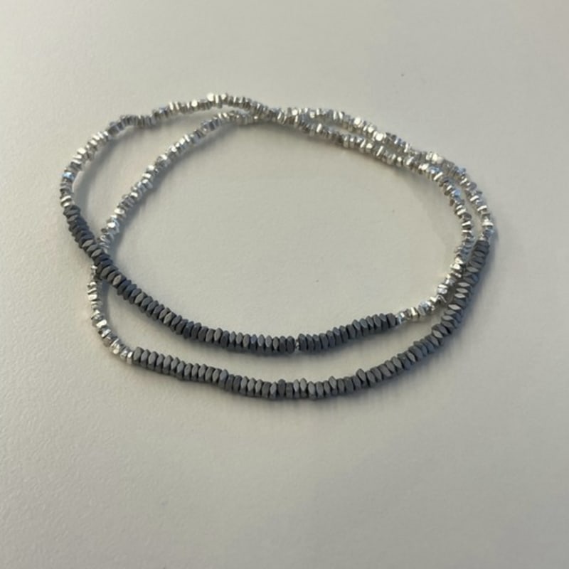 

evenesel stone and silver bracelet 20cm