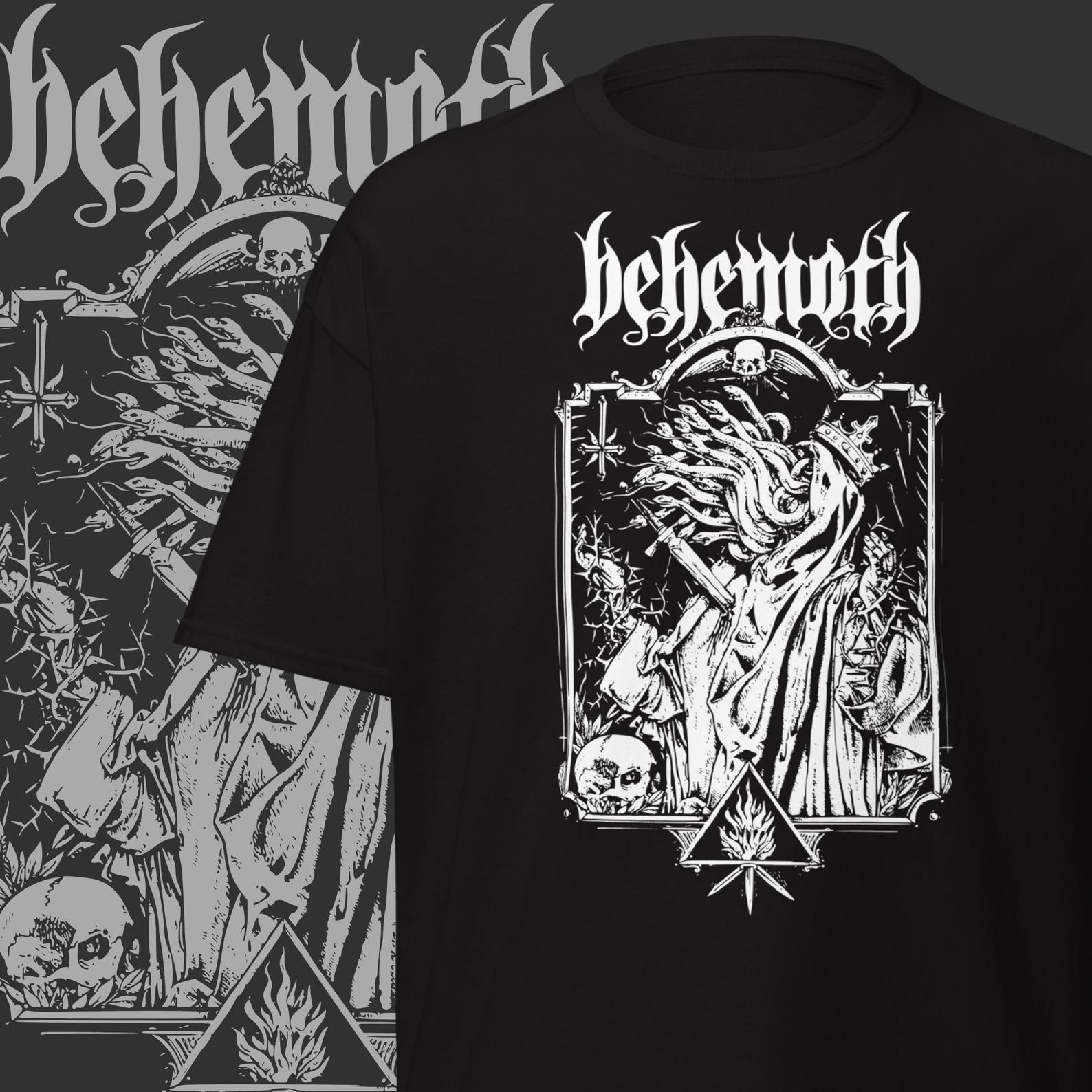 Vintage Black Metal T-Shirt Gothic Clothing Dark Aesthetic Apparel 2XL