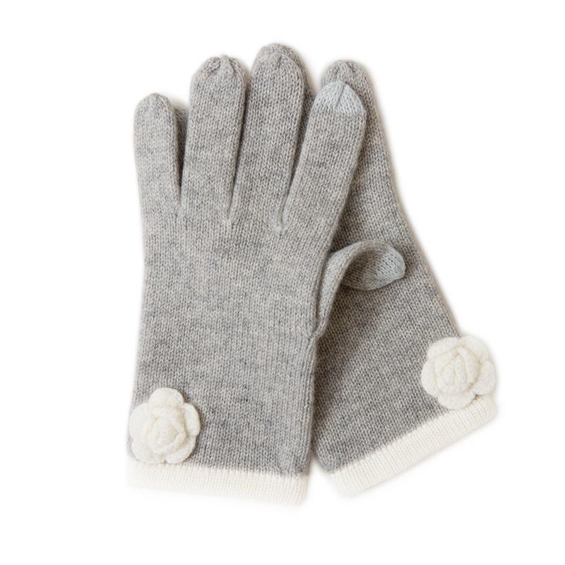 Women s 100% Cashmere Fingerless Touchscreen Knit Gloves – Autumn/Winter Warmth One Size