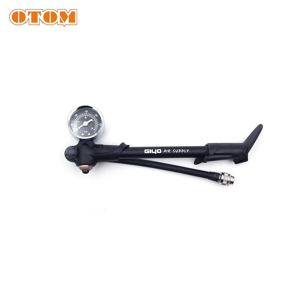 Shock Pump Portable High-pressure 300psi Motorcycle Air Pump With Gauge Rear Suspension Shock Absorber Bleeder Foldable чёрный