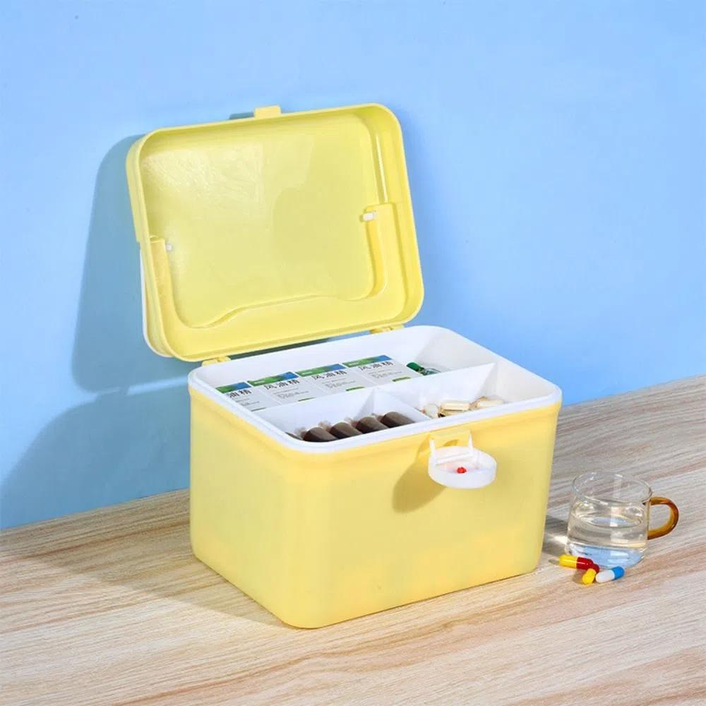 Large Capacity Medicine Storage Box with Handle Medicine Case Emergency Box  Household Nursing